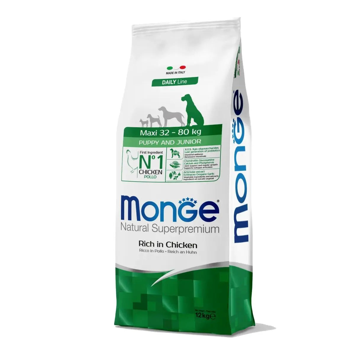 Monge Natural Superpremium Maxi Puppy&Junior Ricco di Pollo 12kg - Crocchette Cani Monge Natural Superpremium Maxi Puppy&Junior Ricco di Pollo 12kg - Crocchette Cani